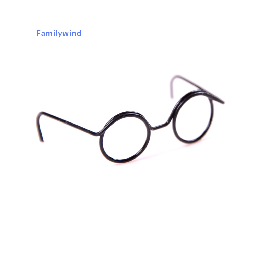 Set 2 Mắt Kính Gọng Tròn Cho Búp Bê BJD 1 / 6 30cm