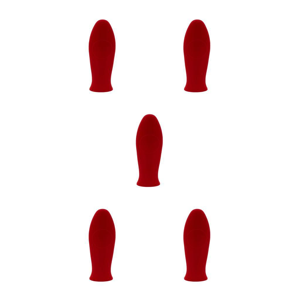 1 / 2 / 3 / 5 Vỏ Bọc Tay Cầm Nồi Cách Nhiệt Chống Bỏng Tiện Dụng