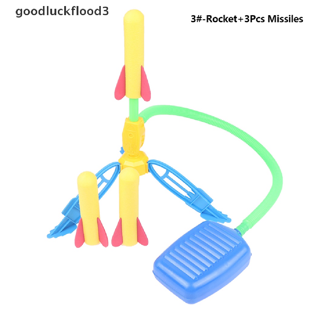 1 Bộ Đồ Chơi Bơm Hơi Hình Tên Lửa Có Bàn Đạp Cho Trẻ Em