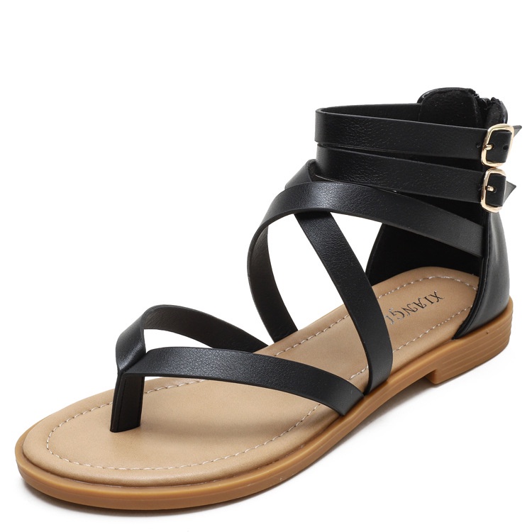 Sandal Đế Bằng Thiết Kế Mới Đơn Giản Thời Trang Dành Cho Nữ
