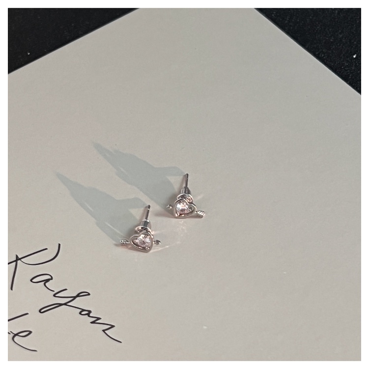 Bông Tai Đính Đá Zircon Cỡ Nhỏ Thiết Kế Đơn Giản Thời Trang Cao Cấp Cho Nữ