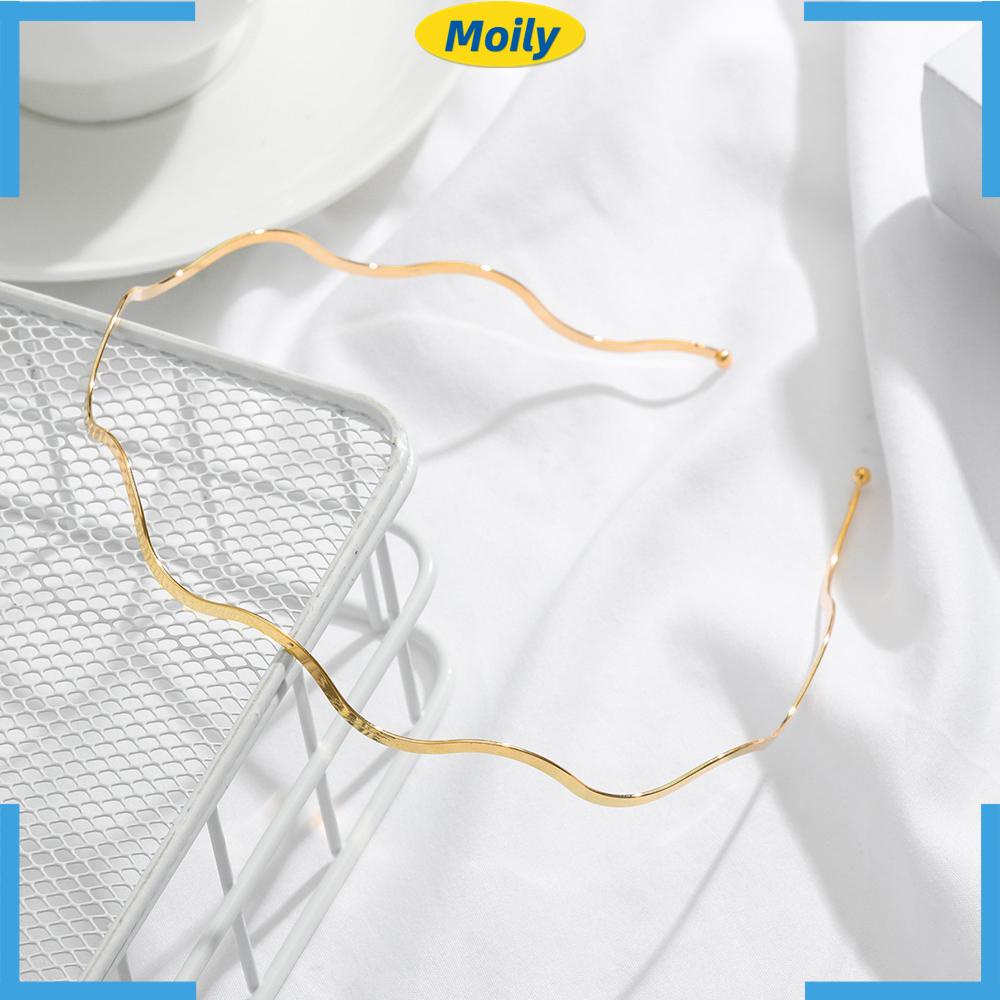 MOILY Wedding Jewelry Party Accessories Geometric Bridal Headwear Elegant Metal Headdress