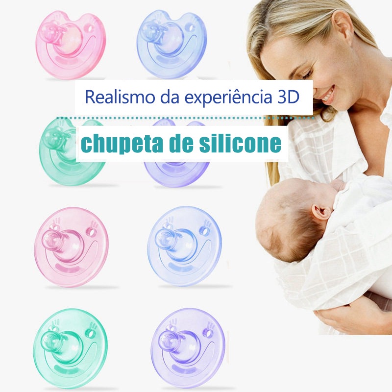 Núm Vú Giả Bằng Silicon Họa Tiết Hoạt Hình Dễ Thương Cho Bé