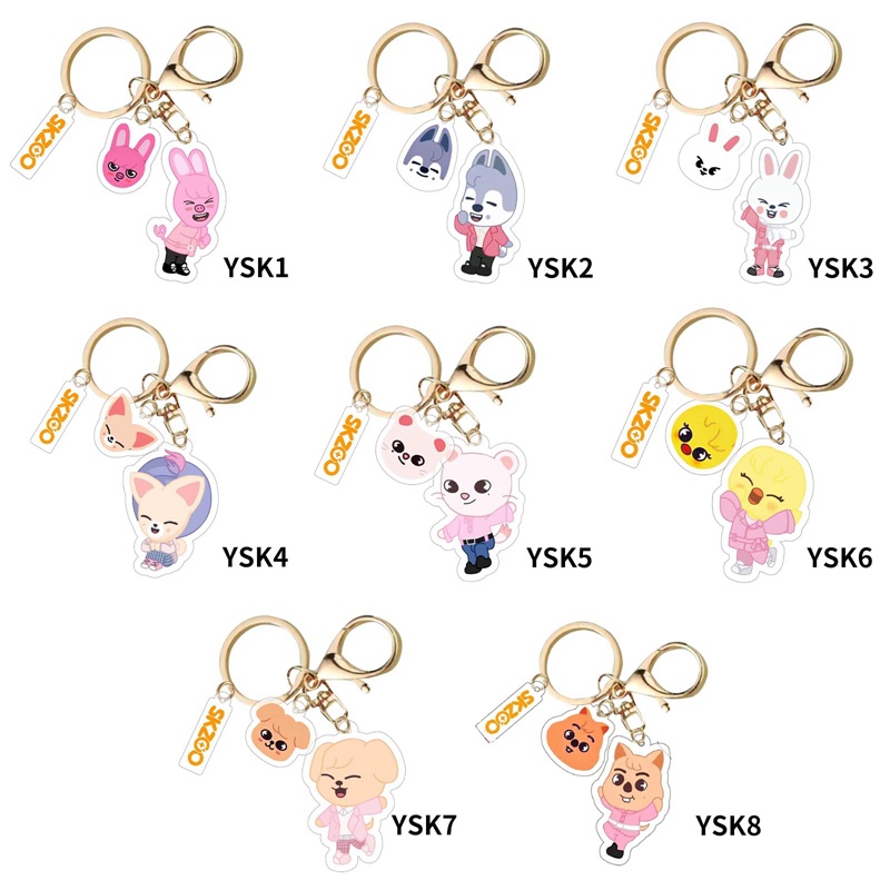 1 Móc Khóa Acrylic Chất Lượng Cao In Hình Nhóm Nhạc Stray Kids