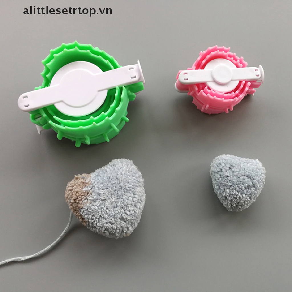 Alittlesetrtop Bộ Dụng Cụ Làm Pom Pom Hình Trái Tim Chất Lượng Cao Làm Thủ Công Dùng Để Làm Nón Khăn Choàng Áo Len Trang Trí DIY
