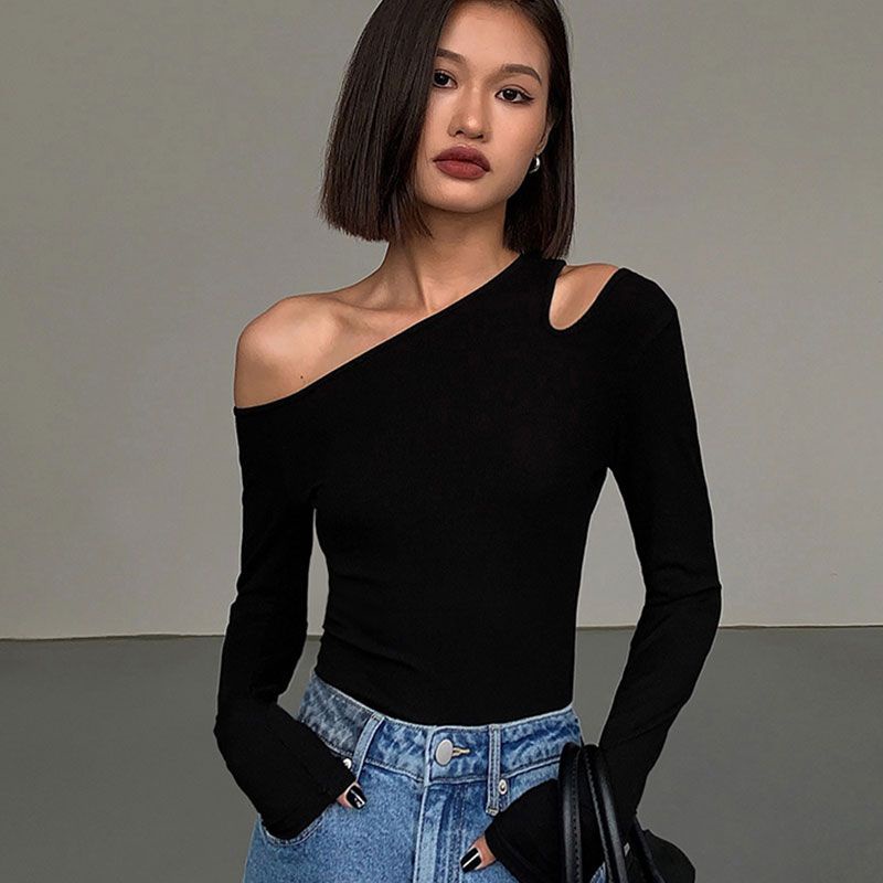 Áo Kiểu Dáng Ôm Hở Vai Thời Trang Mùa Xuân Mới 2023