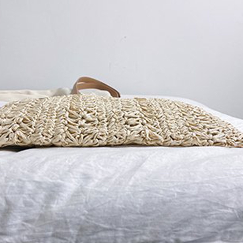 Túi Xách Đeo Vai Sức Chứa Lớn Họa Tiết Hoa Và Ống Hút Phong Cách Hàn Quốc Cho Nữ