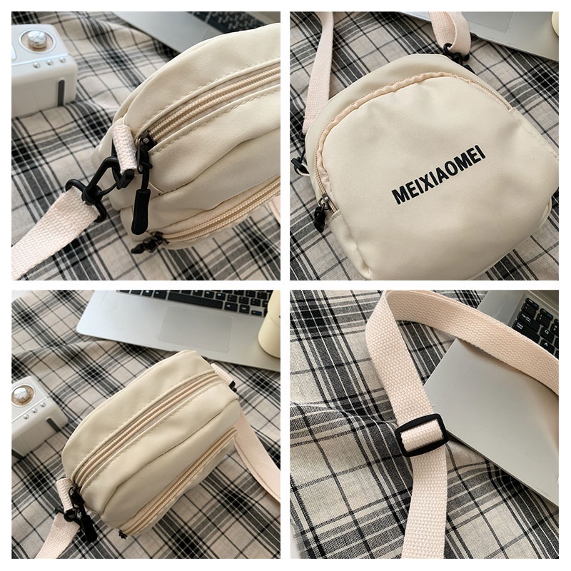 Túi Đeo Vai Bằng Vải canvas Phong Cách Hàn Quốc Thời Trang Cho Nữ