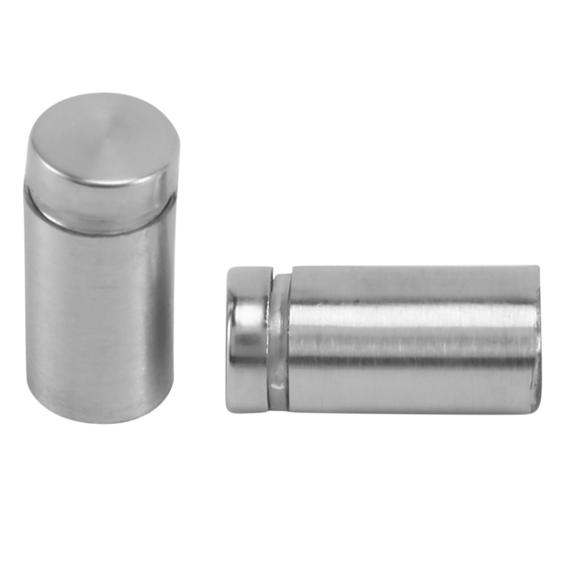 Bộ 50 Đinh Vít Đứng Gắn Tường Bằng Thép Không Gỉ Acrylic Cho Trưng Bày Kính Và Bảng Hiệu 1 / 2X1 Inch