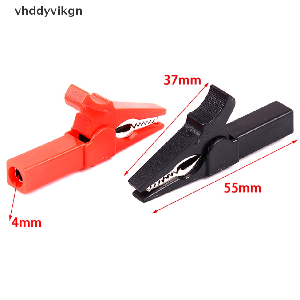 Set 4 Kẹp Cá Sấu 55mm + Dây Cáp 4mm
