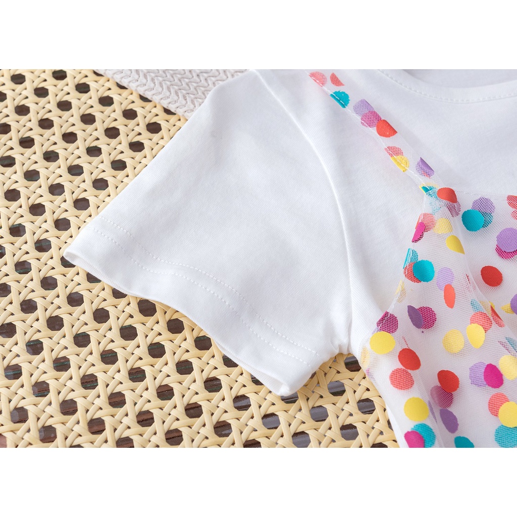 Áo Thun Thời Trang Mùa Hè Phong Cách Hàn Quốc Dành Cho Bé Gái 0-6 Tuổi