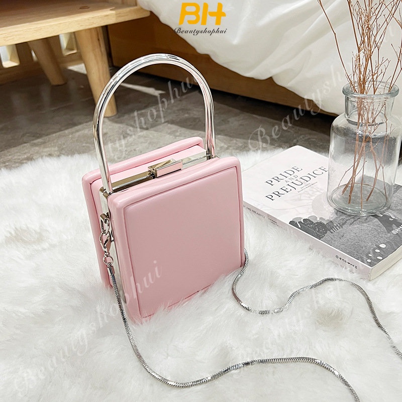 Túi Vuông Nhỏ Đeo Chéo Dây Chuỗi Thời Trang Mùa Hè Mới 2023 Dành Cho Nữ