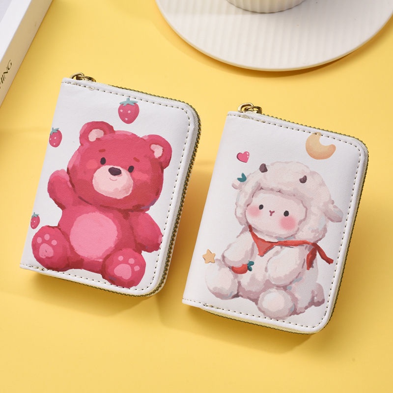 Ví Đựng Tiền Xu 8 Ngăn + 1 Thẻ + 2 Ngăn Đựng Thẻ 10X8CM