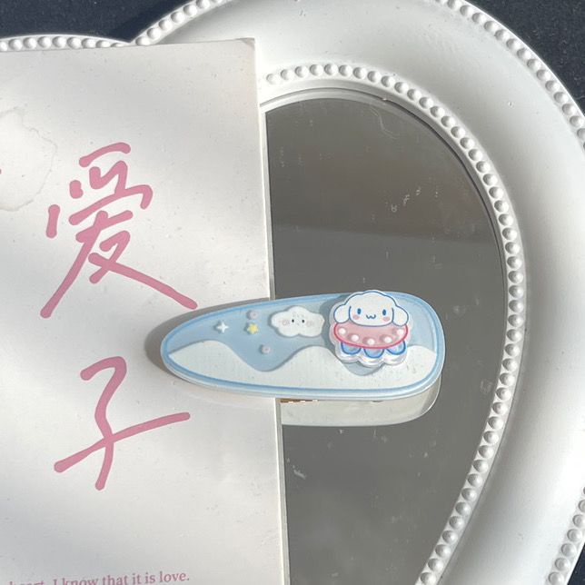 Kẹp Tóc Hình Sanrio Purin Kuromi Cinnamon Hello Kitty Thời Trang Ngọt Ngào Cá Tính Dành Cho Bạn Nữ