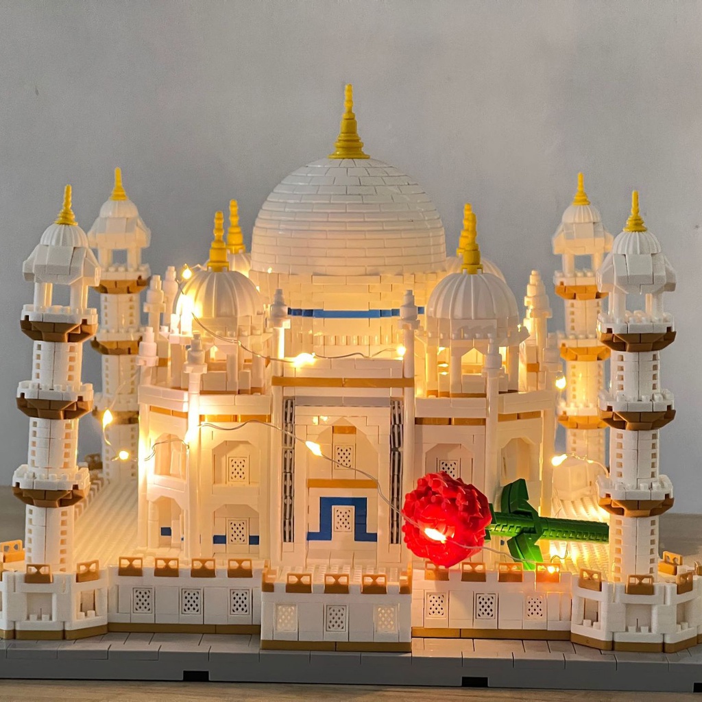 Đồ Chơi Lắp Ráp Taj Mahal Lâu Đài Tuyết Lớn Mẫu Tòa Lâu Đài Disney