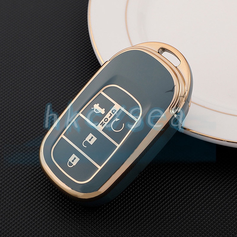 Vỏ Bọc Chìa Khóa Xe Hơi Bằng TPU Có 4 Nút Bảo Vệ Cho Honda Civic Accord HR-V CRV 2022 2023