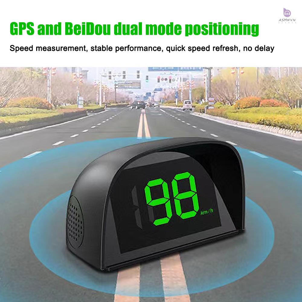 Đồng Hồ Đo Tốc Độ HUD KM / H MPH GPS Với Màn Hình LED Lớn Cho Xe Hơi Xe Tải SUV