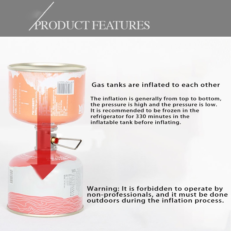 Van Chuyển Đổi Tiết Kiệm Nhiên Liệu Khí Butane Cỡ Nhỏ Tiện Dụng Mang Theo Cắm Trại