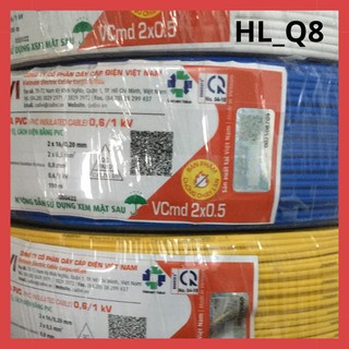 Dây điện cadivi đôi mềm 2x0.5 có 2x16 ruột đồng - cuộn 100m