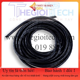 Dây Xoắn nhựa, Ruột Gà Đen - Trắng bảo vệ dây điện,1 mét