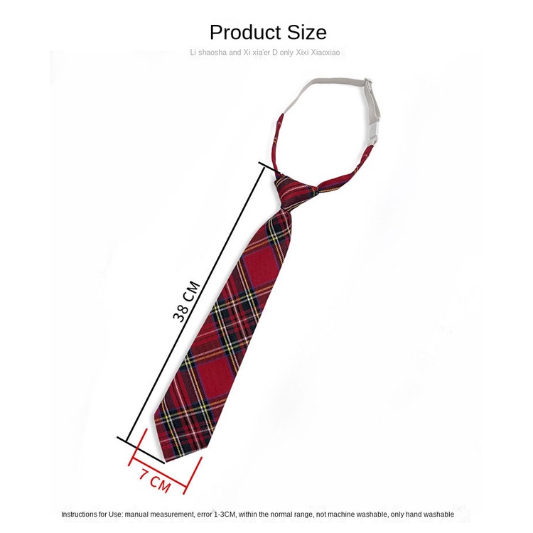 Cà Vạt Nơ Đồng Phục Học Sinh Nhật Bản Màu Trắng / Đỏ / Vàng / Sọc Caro Phong Cách Preppy Mới Cho Nữ