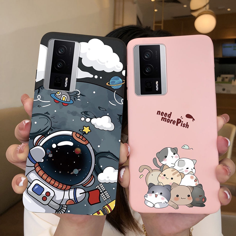 Ốp Điện Thoại Silicon Mềm Hình Gấu / Hoa / Xương Rồng / Phi Hành Gia Cho Xiaomi Redmi K60 Pro Bumper 6.67 Inches Xiaomi Redmi K60