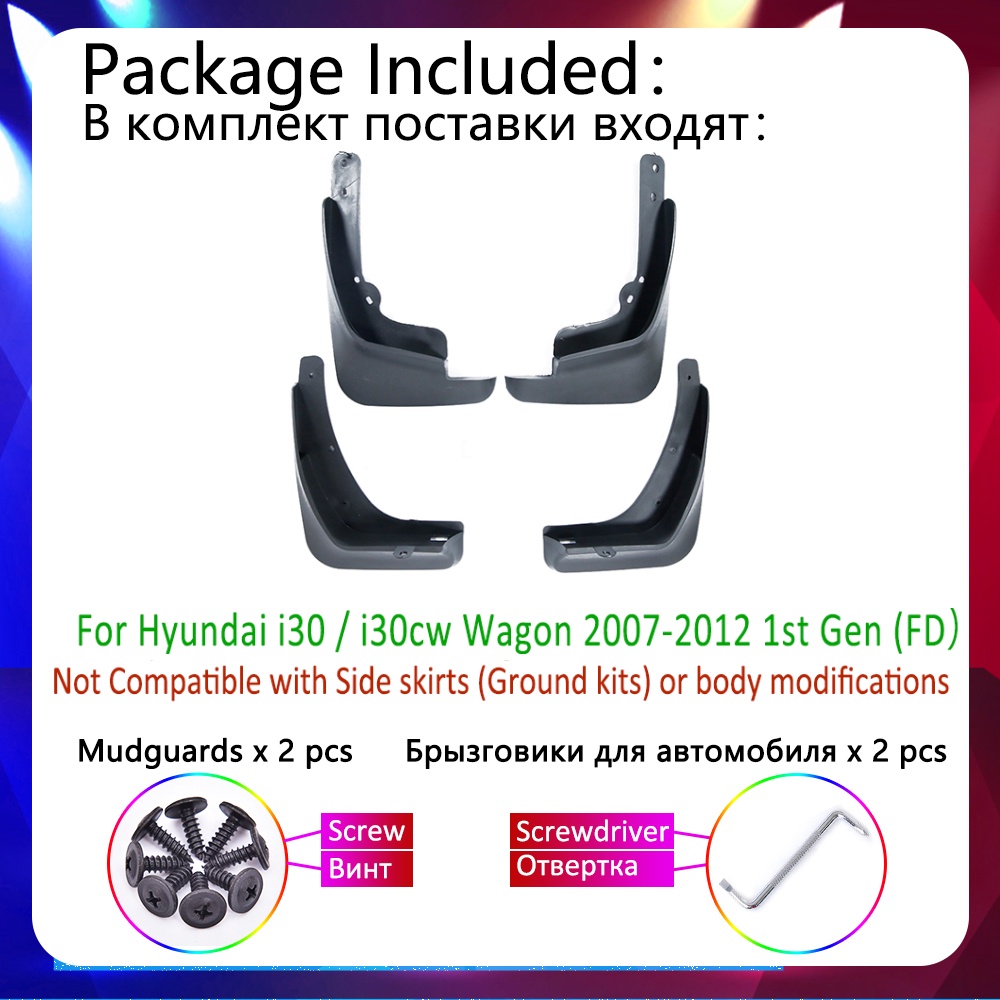 FENDER Tấm Chắn Bùn Chuyên Dụng Cho Hyundai i30 I30Ccw Wagon 2007~2012 FD 2008 2009 2010