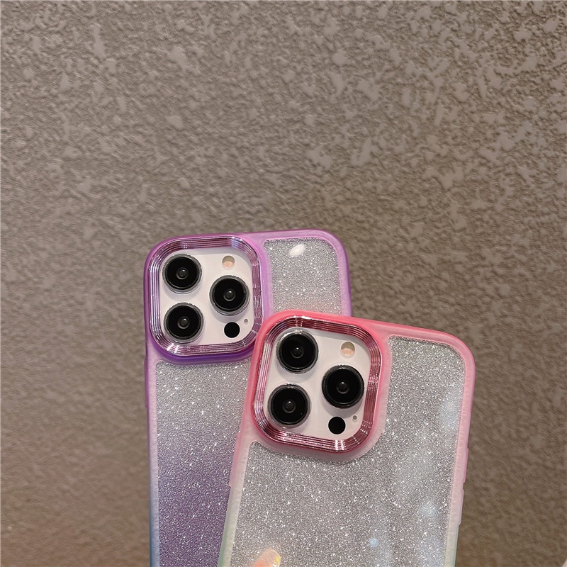 Ốp Điện Thoại Màu Gradient Thời Trang Chống Sốc / Thấm Nước Cho iphone14promax 13pro 12promax 11promax 12Pro