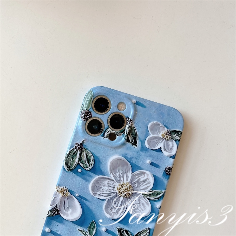 Ốp Điện Thoại TPU Mềm Họa Tiết Hoa Cho IPhone 14 13 12 11 Pro Max X XR Xs Max 8 7 Plus SE 2020