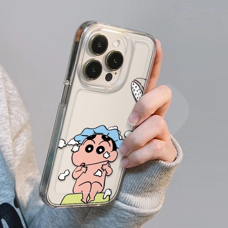 ✅Ốp ĐiệN ThoạI ChốNg SốC HìNh Shin-Chan Cho iPhone 14 / 13 Promax 12 / 11 xrs 7 / 8 Plus