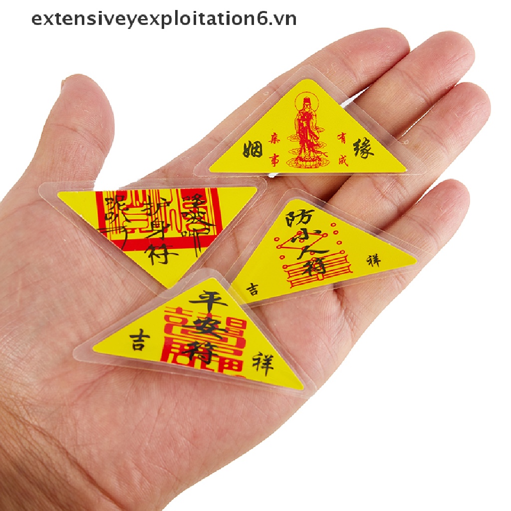 Set 50 Miếng Dán Cầu Nguyện Bằng Nhựa Phong Thủy