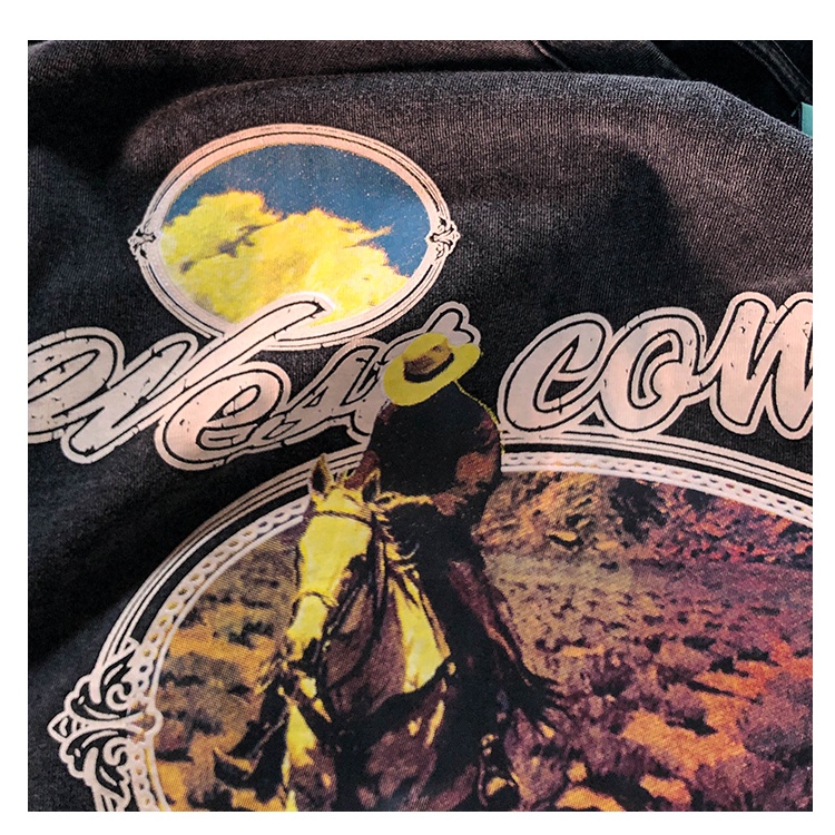 NRVP Áo Thun 100% Cotton Tay Ngắn Dáng Suông In Họa Tiết Hoạt Hình Phong Cách Hàn Quốc Cho Nữ