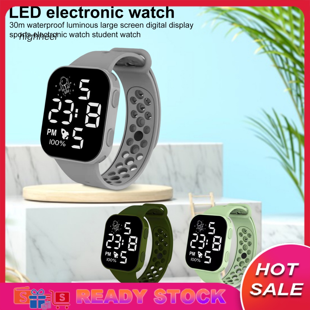 Đồng Hồ Điện Tử Đèn LED P1 Màn Hình Vuông Chống Nước Điều Khiển Cảm Ứng