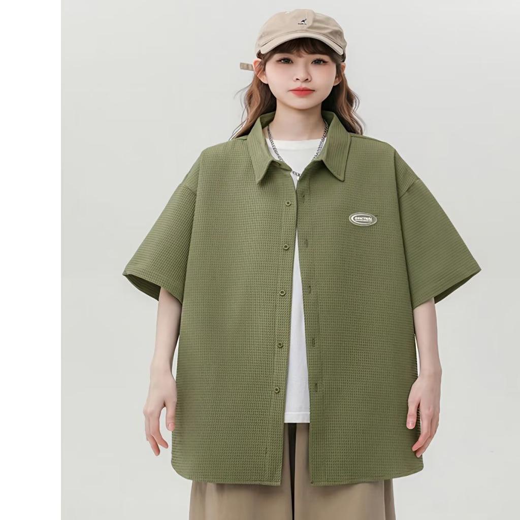 Áo Thun polo Tay Ngắn Vải Lụa Lạnh Thời Trang Công Sở Cho Nam Và Nữ