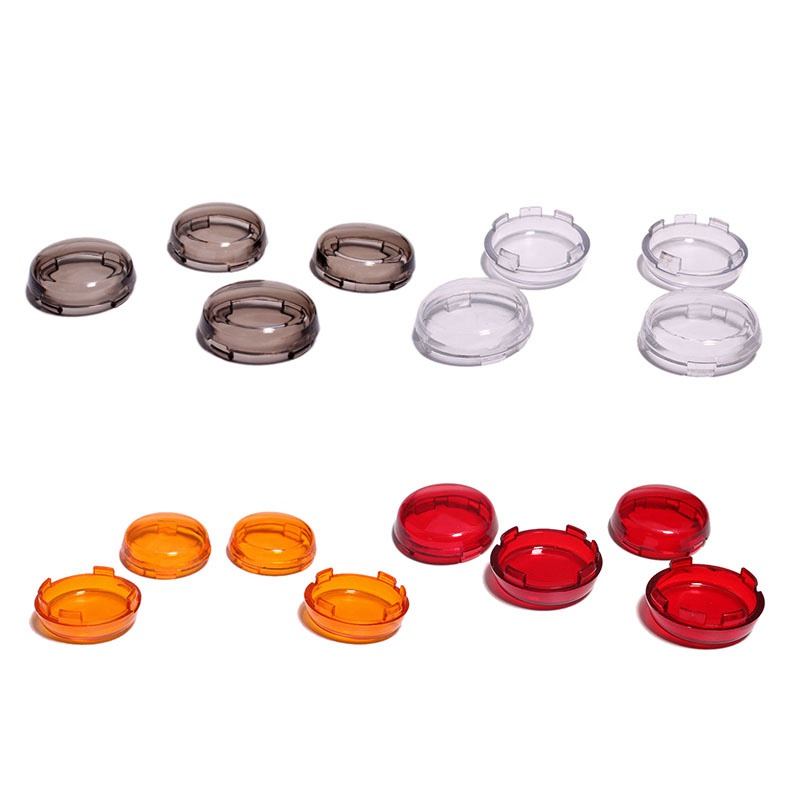 Bộ 5 Phụ Kiện: 4 Ốp Đèn Xi Nhan + 1 Vòng Đệm 7 Inch Cho Xe Mô Tô