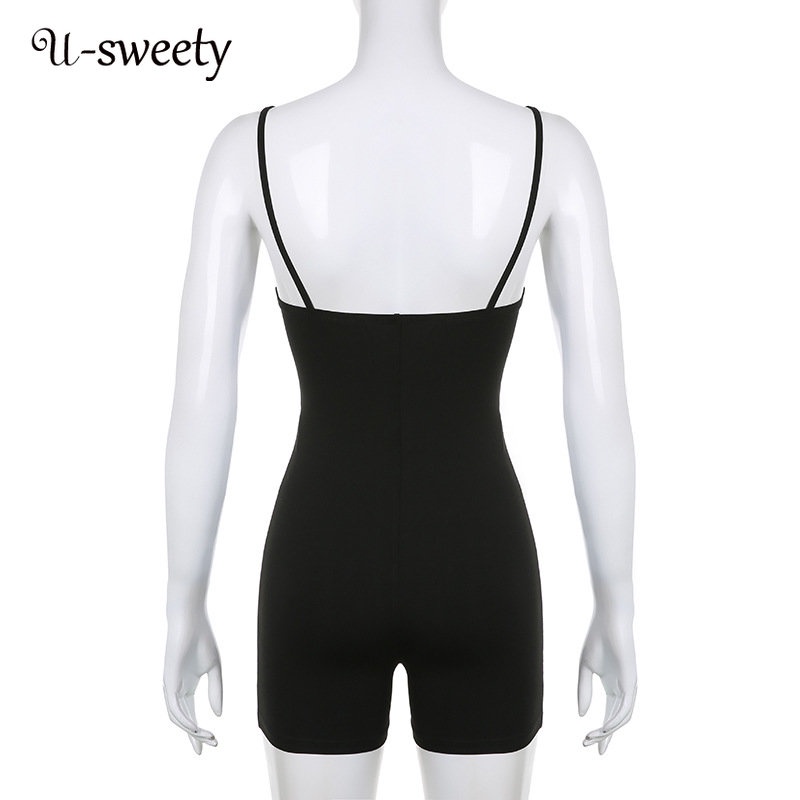 Bộ Áo Liền Quần Hai Dây Dáng Ôm Màu Trơn Thời Trang 2023 Dành Cho Bạn Nữ | BigBuy360 - bigbuy360.vn