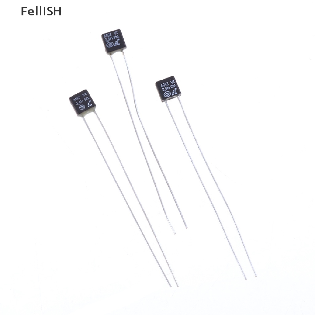 Set 10 Cầu Chì Động Cơ Quạt Vuông Màu Đen 2A 250V 115 120 125 130 135 140 145 150 Độ 439br