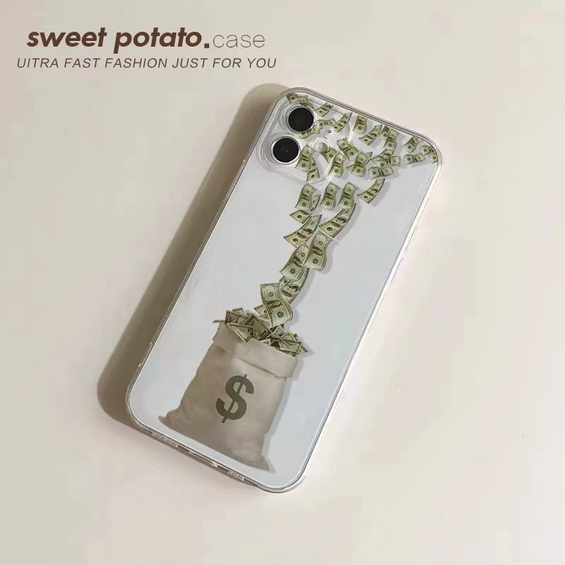 ✅Ốp Điện Thoại Mềm Hình Tiền Sáng Tạo Cho iPhone13 / 14i / 11 XS / 12promax / SE3 / 8plus