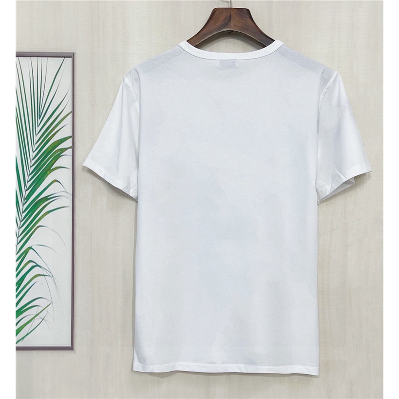 Áo Thun cotton Tay Ngắn Cổ Tròn Thêu Họa Tiết Hoạt Hình Cho Nam Size S-4XL L0uis Vu1tt
