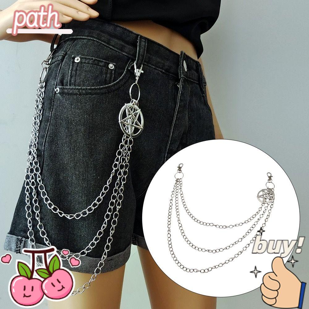 Móc Khóa Hình Ngôi Sao Năm Cánh Phong Cách Gothic Thời Trang