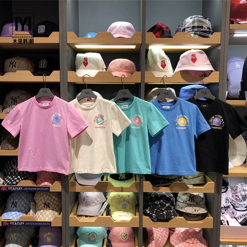 Mlb Áo Thun Tay Ngắn In Hình Hành Tinh NY 23 Thời Trang Mùa Hè Cho Gia Đình