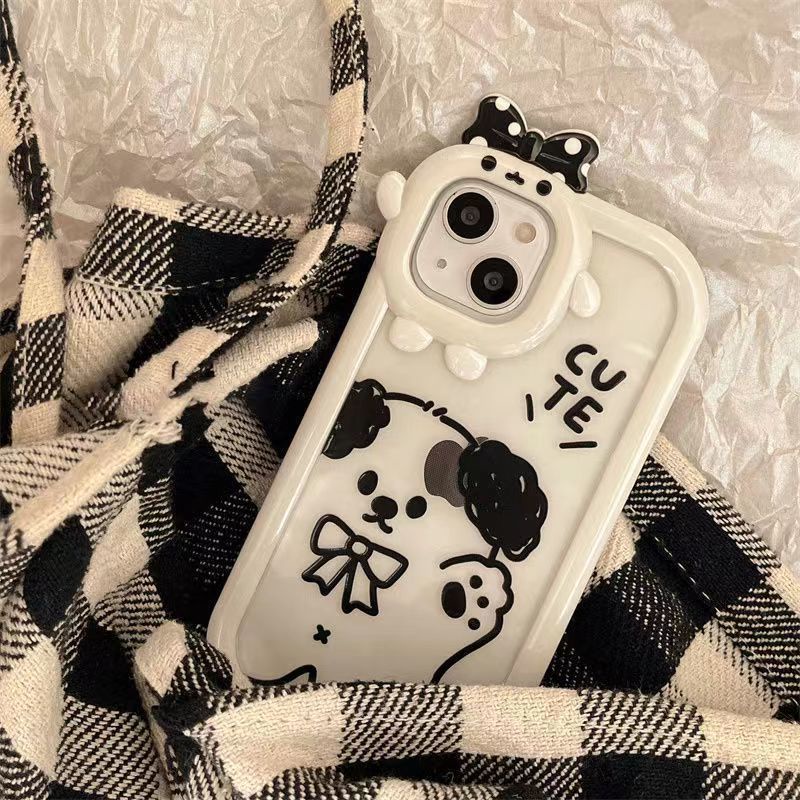 ✅Ốp Điện Thoại Trong Suốt In Hình Chú Chó Hoạt Hình Dễ Thương Cho iPhone 14 / 13pro max 12 11 N5IZ
