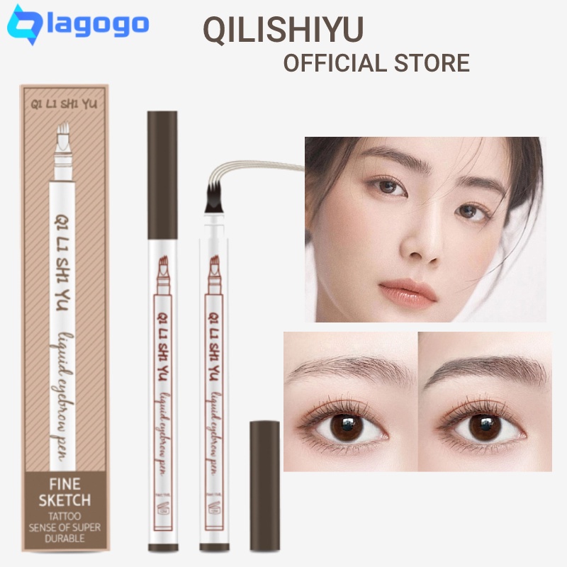 HOT HOT Bút Chì Bốn Chấu QILISHIYU Mỹ Trang Điểm Làm Đẹp Mắt Lâu Trôi Không Dễ Nhòe Lâu Trôi Nhiều Công Dụng Dễ Mặc