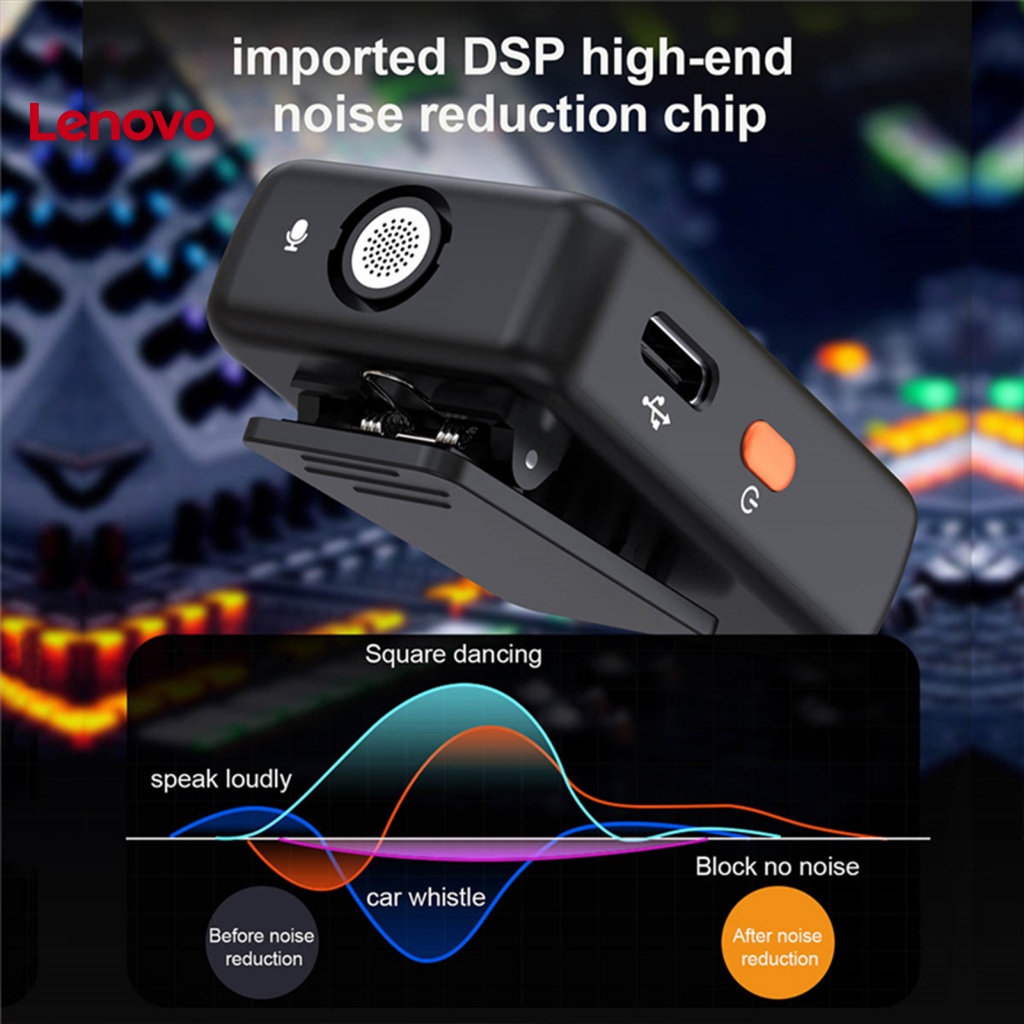 1 Bộ Micro Lavalier Có Hiệu Ứng Tự Động Giảm Tiếng Ồn Tần Số Cao