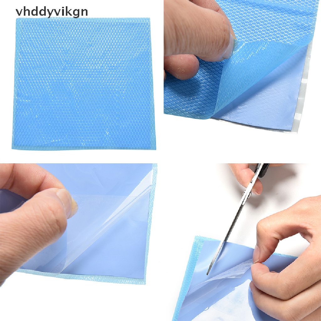 Tấm Tản Nhiệt Màu Xanh Dương Bằng Silicon Kích Thước 100mmx100mmx1mm Tiện Dụng