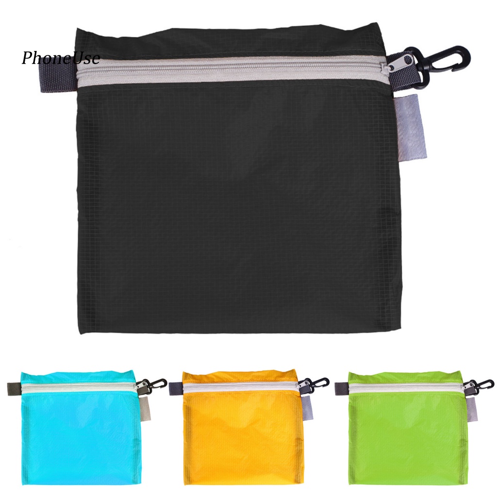 Túi Đựng Đồ Bằng PU Nylon Mịn Có Khóa Kéo Tiết Kiệm Không Gian Đa Năng Chống Thấm Nước