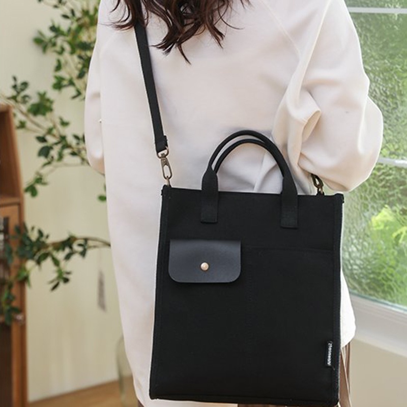 Túi Xách canvas Phong Cách harajuku Đơn Giản Cho Nữ