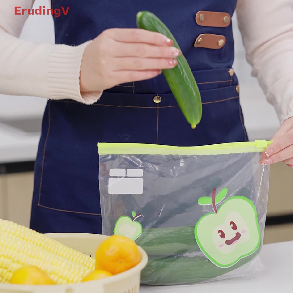 Túi Zip Đựng Thực Phẩm Trong Suốt Bằng Nhựa Cấp Thực Phẩm Có Khóa Kéo Có Thể Tái Sử Dụng Dùng Cho Tủ Lạnh / Du Lịch