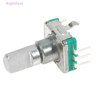 Rightfeel 1PC EC11 Bộ mã hóa quay mỏng với 30 định vị 15 xung 15mm Nửa trục Mới