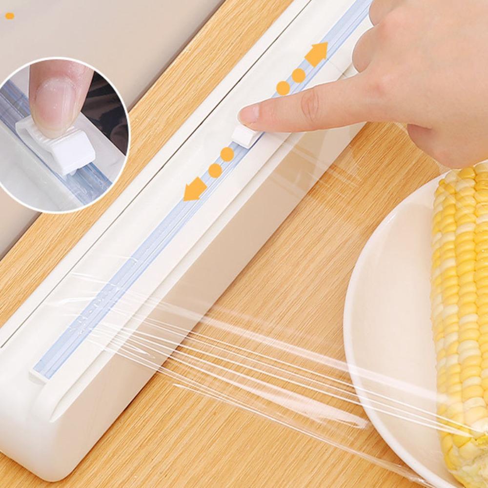 Aaron1 Dụng Cụ Bọc Thực Phẩm Bằng Nhựa Cao Cấp Kèm Giấy Nhôm Cố Định Tiện Dụng